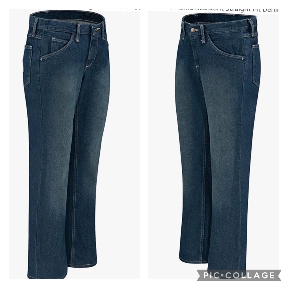 Flame Resistant Bulwark FR NWT Blue Denim Jean Plus Size 24, 45” Waist